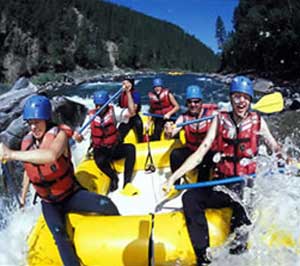 rafting at English camp